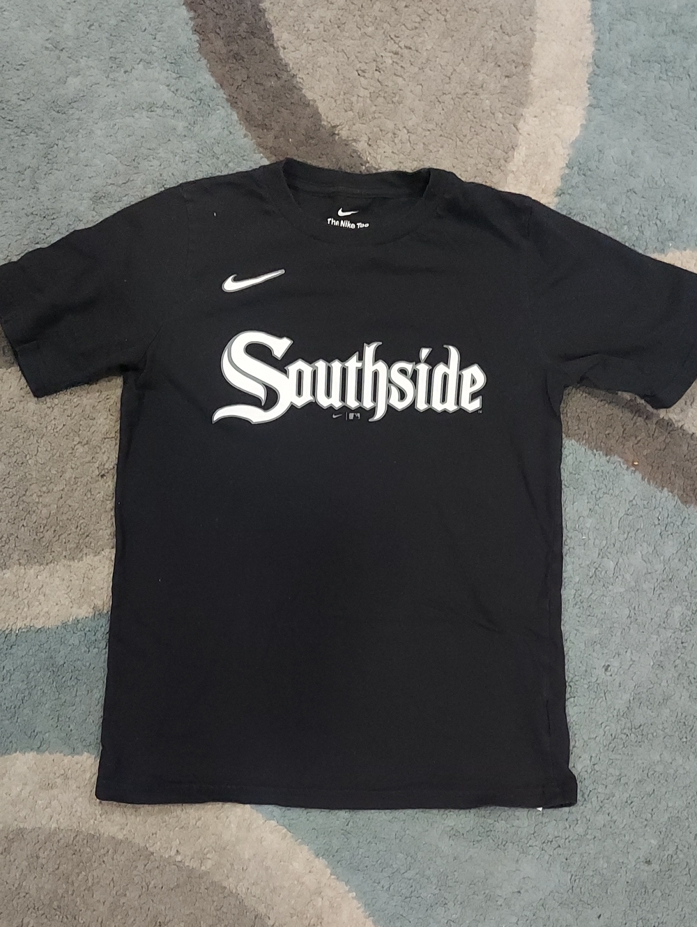 Nike Black Tee with White Sox "Southside" Youth Medium 8